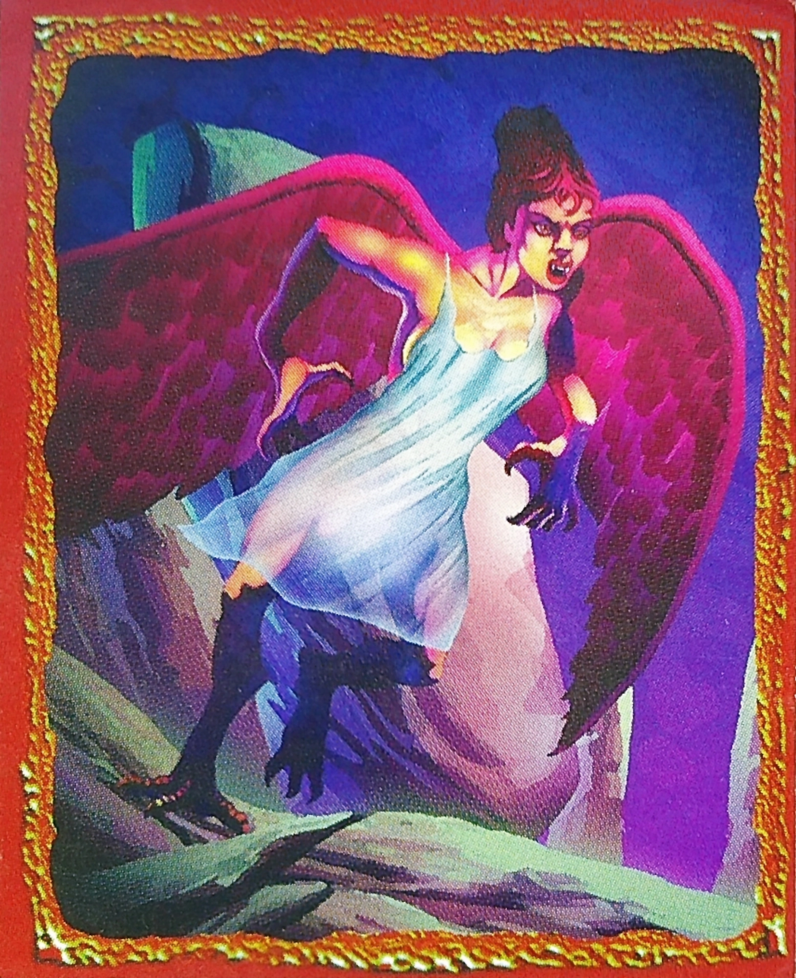 Ilustración de la baraja vampiro ql